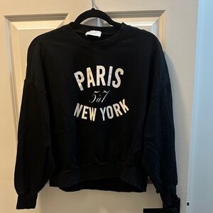 Cinq à Sept Black Paris New York Sweatshirt